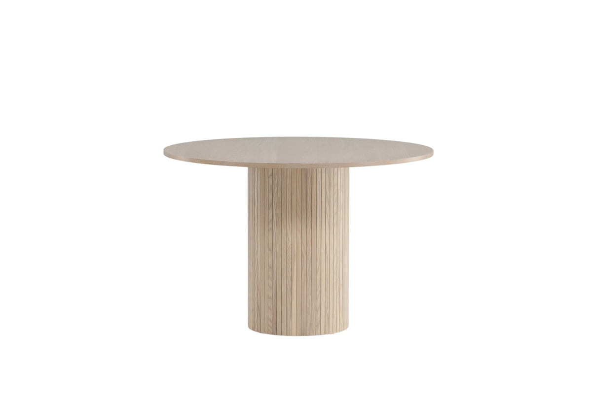 Bianca Round Dining Table ⌀110 Whitewash