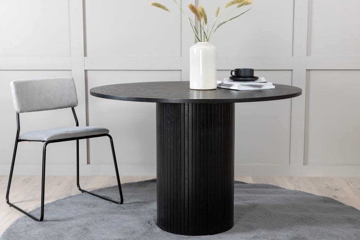 Bianca Round Dining Table ⌀110 Black