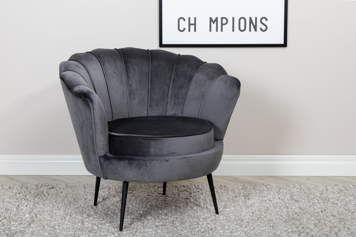 Calais Armchair Dark Grey
