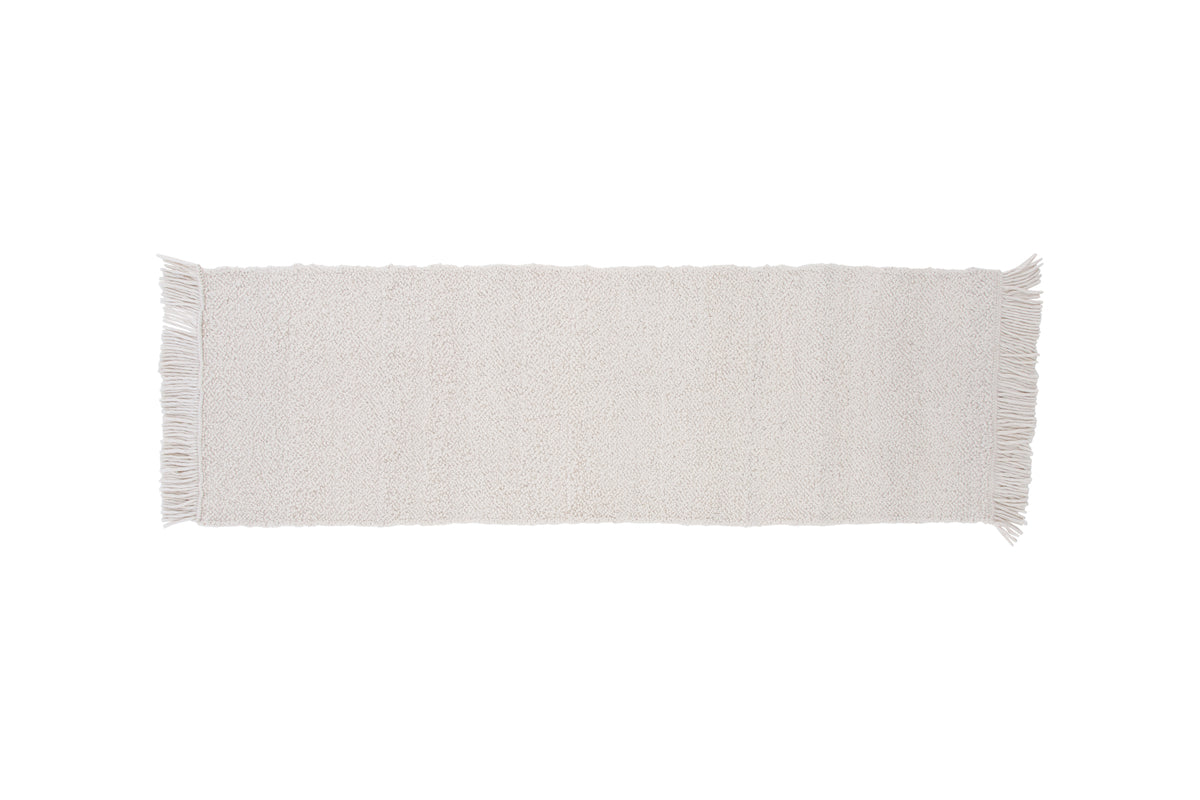 Betina Rectangular Carpet 250 x 80 White