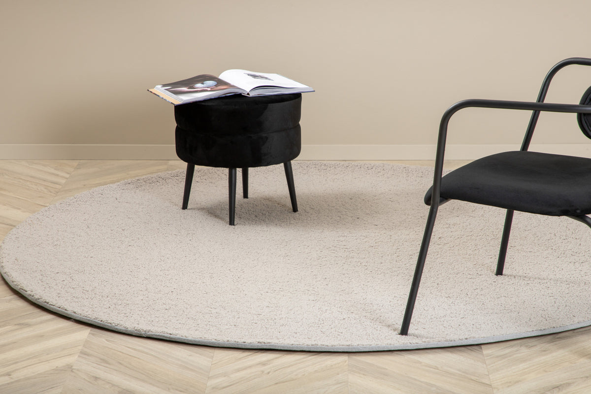 Teddy Round Carpet ⌀200 Grey