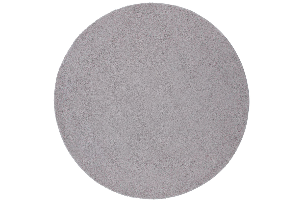 Teddy Round Carpet ⌀200 Grey