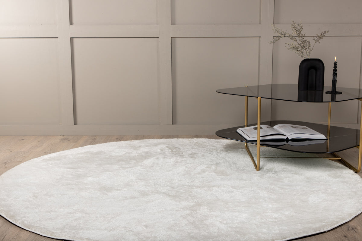 Blanca Round Carpet ⌀200 White