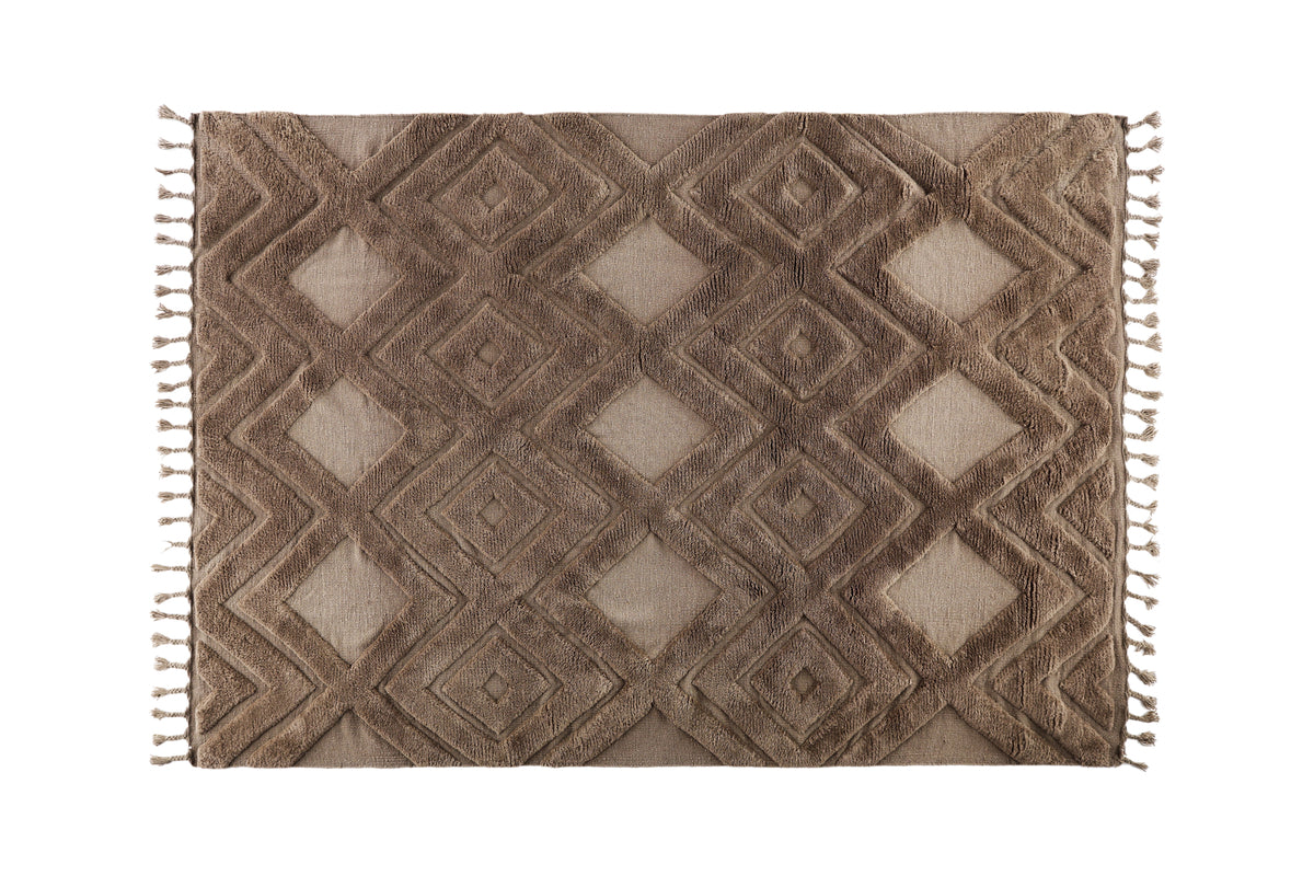 Dahlia Rectangular Carpet 230 x 160 Dark Brown