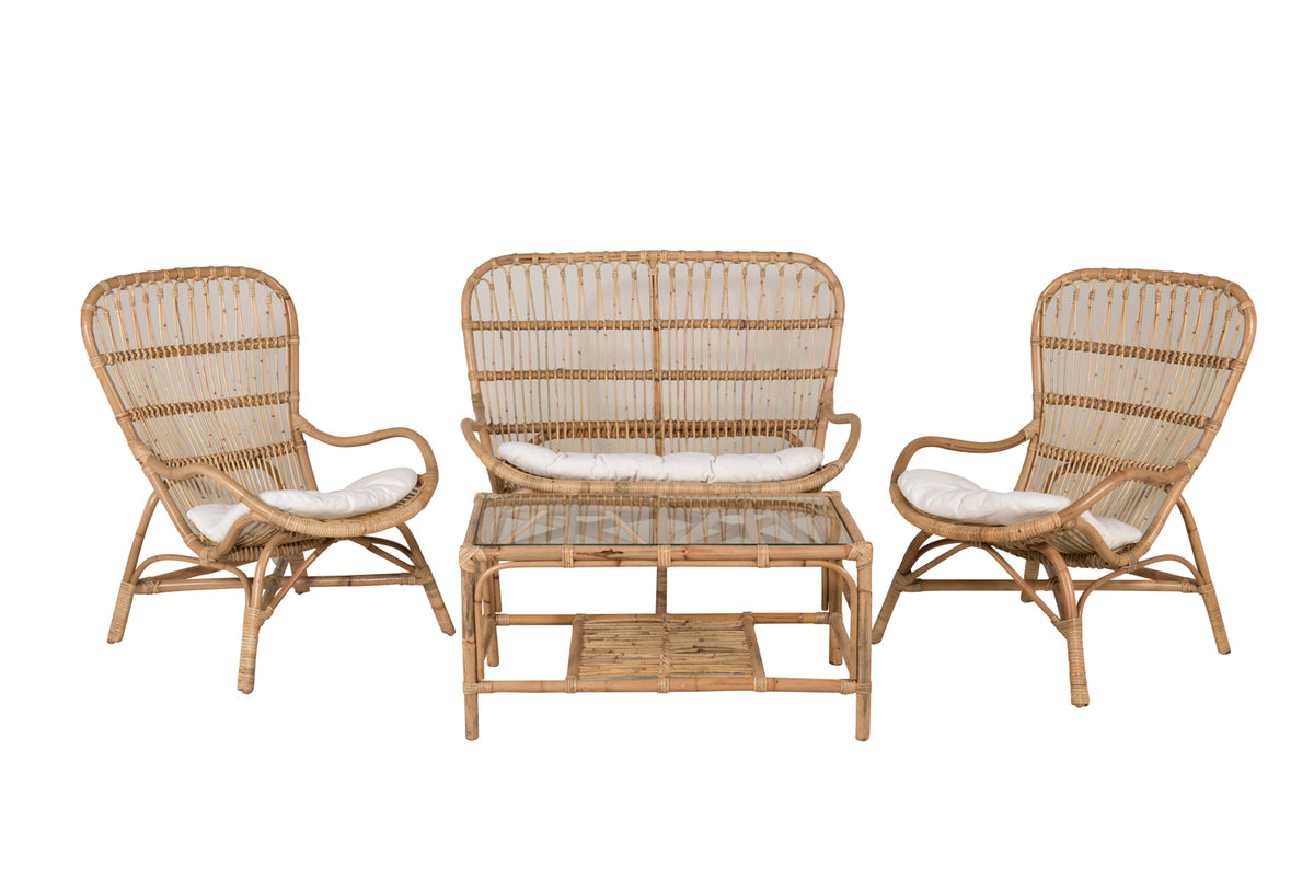 Ella Sofa Set Transparent, Nature Nature