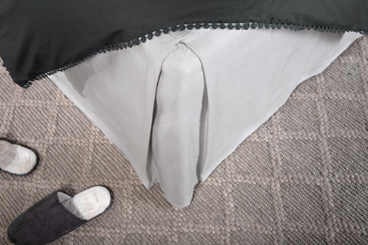 Kimmy Bed Skirt 200 x 180 Light Grey