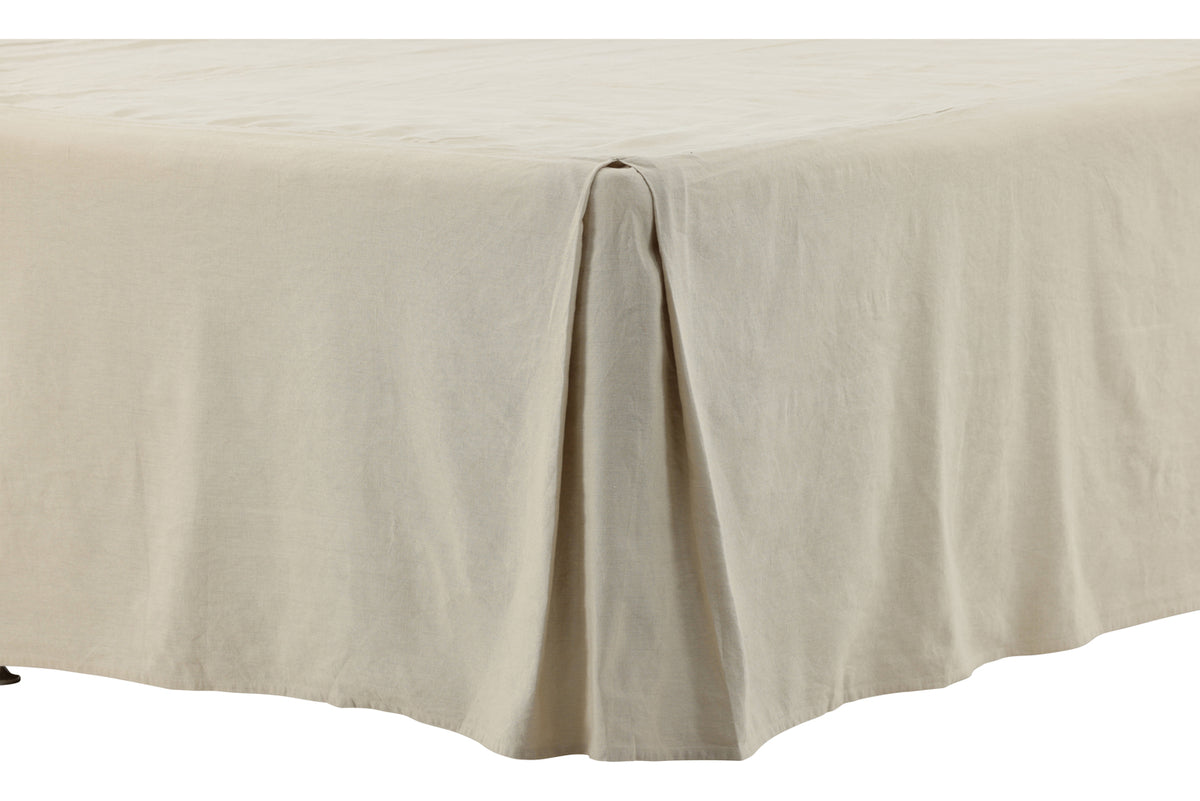Kimmy Bed Skirt 200 x 180 Beige