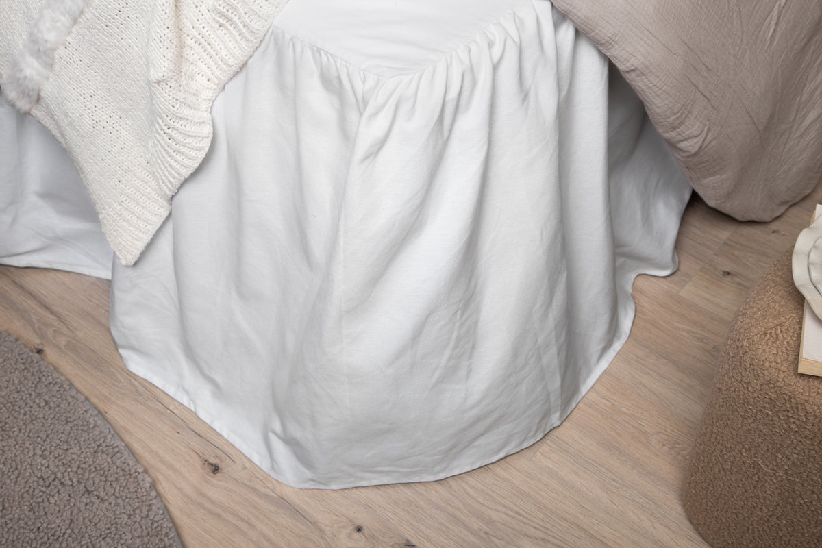 Pixy Bed Skirt 160 x 200 White