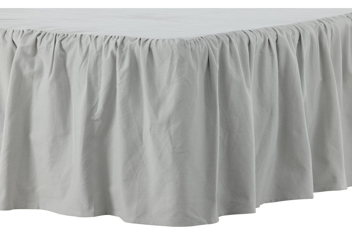 Pixy Bed Skirt 200 x 180 Light Grey