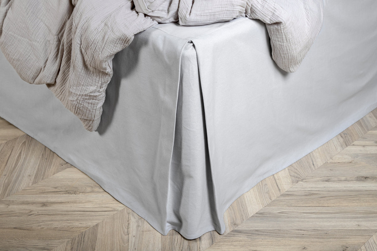 Ziggy Bed Skirt 200 x 180 Light Grey