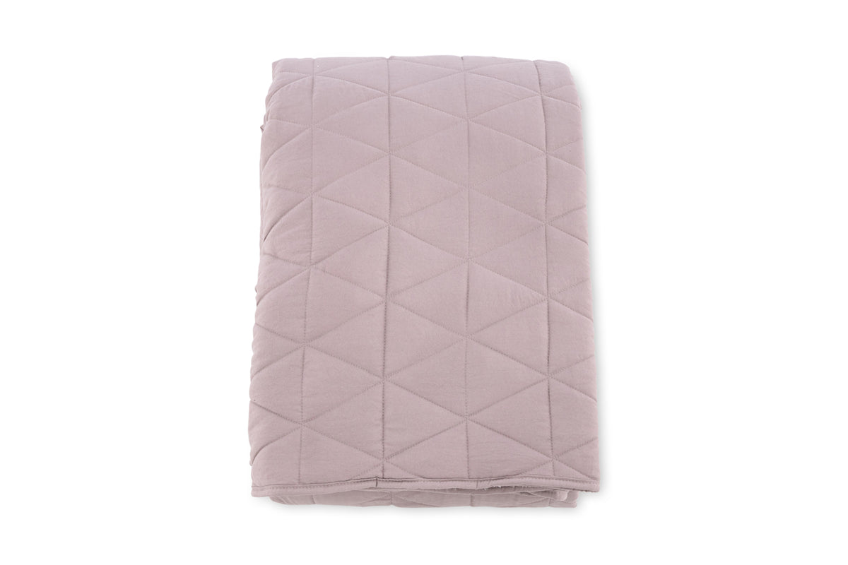 Nilla Bedspread 260 x 260 Dusty Pink