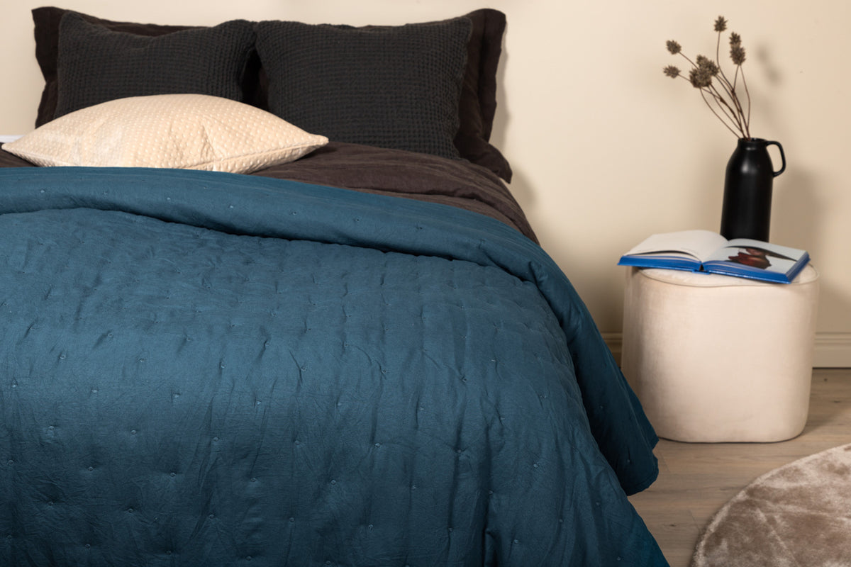 Bedspread 260 x 180 Aqua