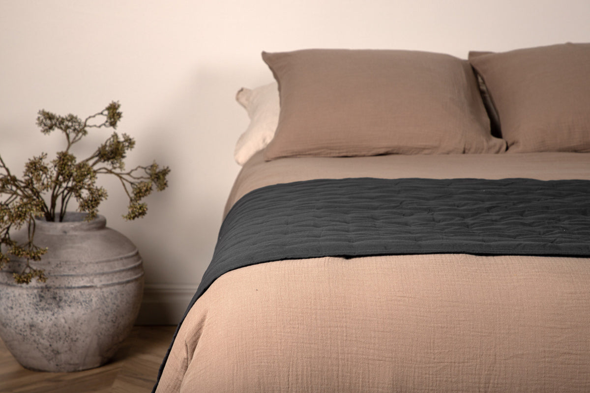 Sally Bedspread 80 x 260 Antracit