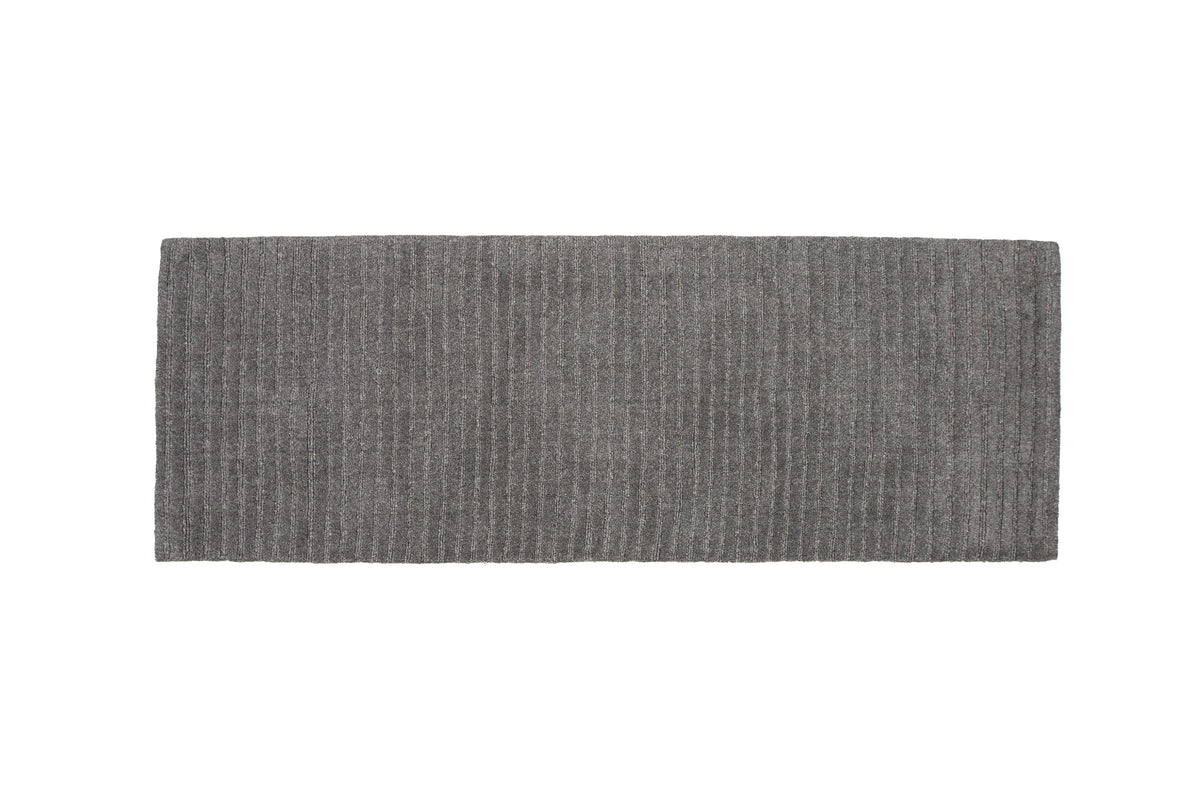 Milton Rectangular Carpet 200 x 70 Dark Grey
