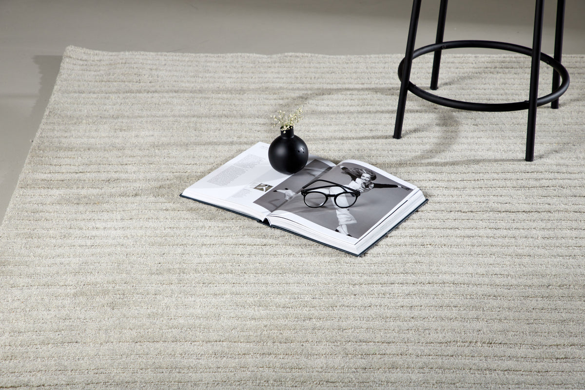 Milton Rectangular Carpet 230 x 160 Light Grey