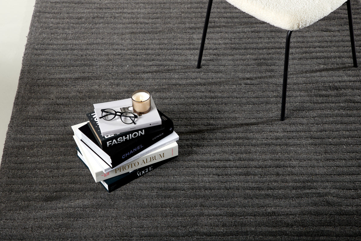 Milton Rectangular Carpet 300 x 200 Dark Grey