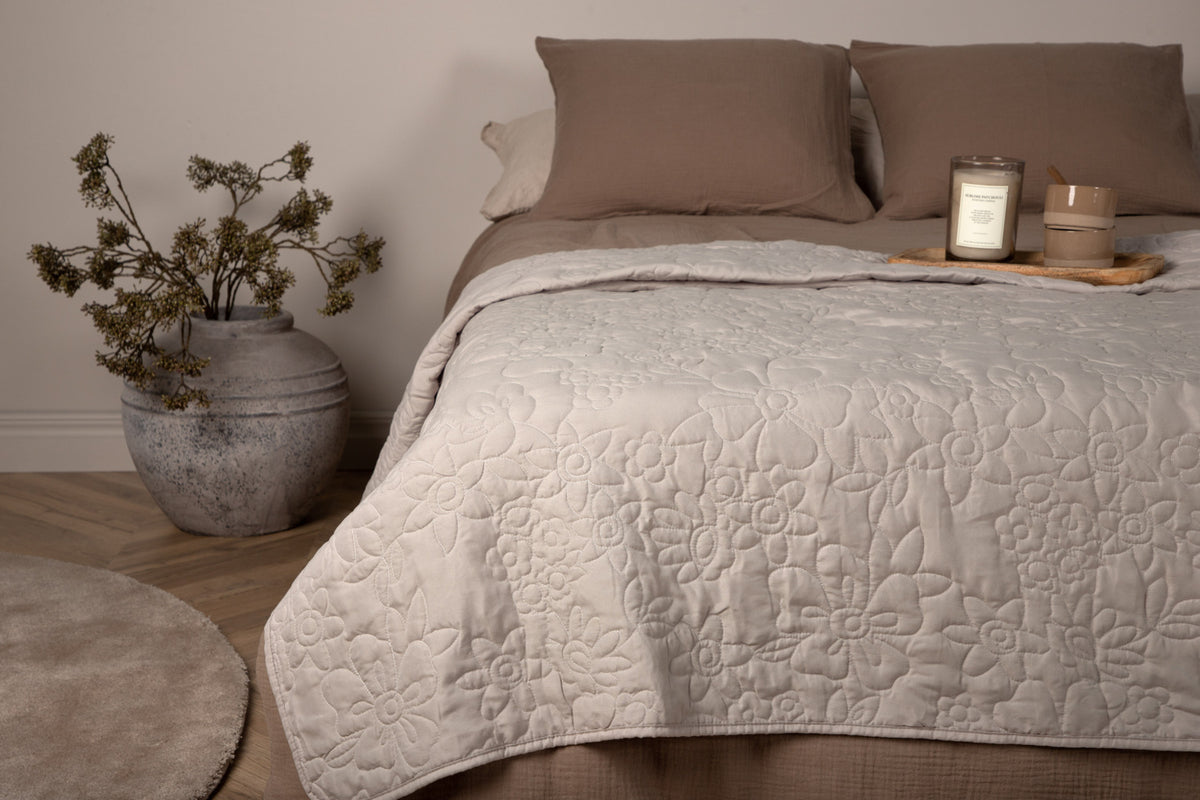 Bedspread 260 x 180 Beige