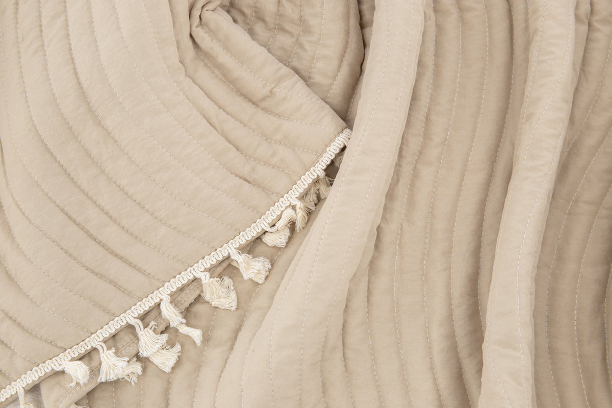 Bedspread 260 x 180 Beige