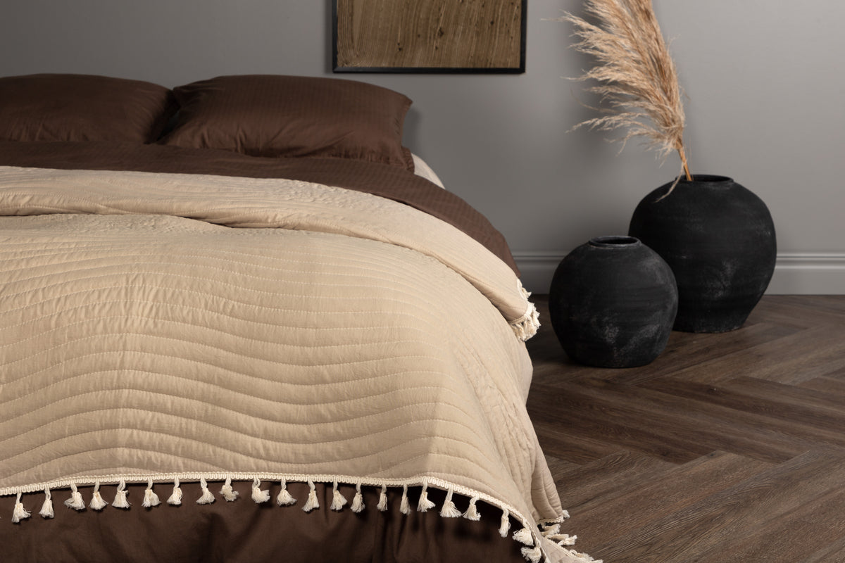 Bedspread 260 x 180 Beige