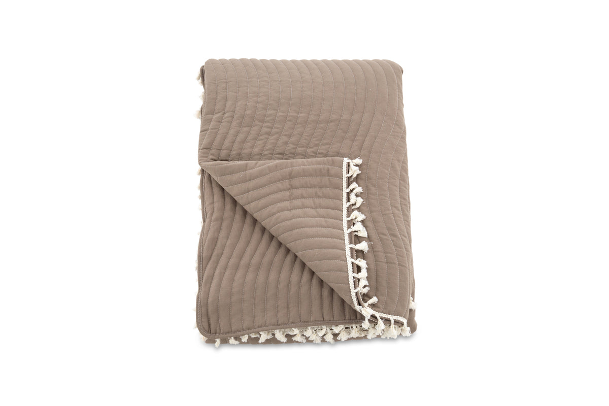 Lias Bedspread 260 x 260 Brown