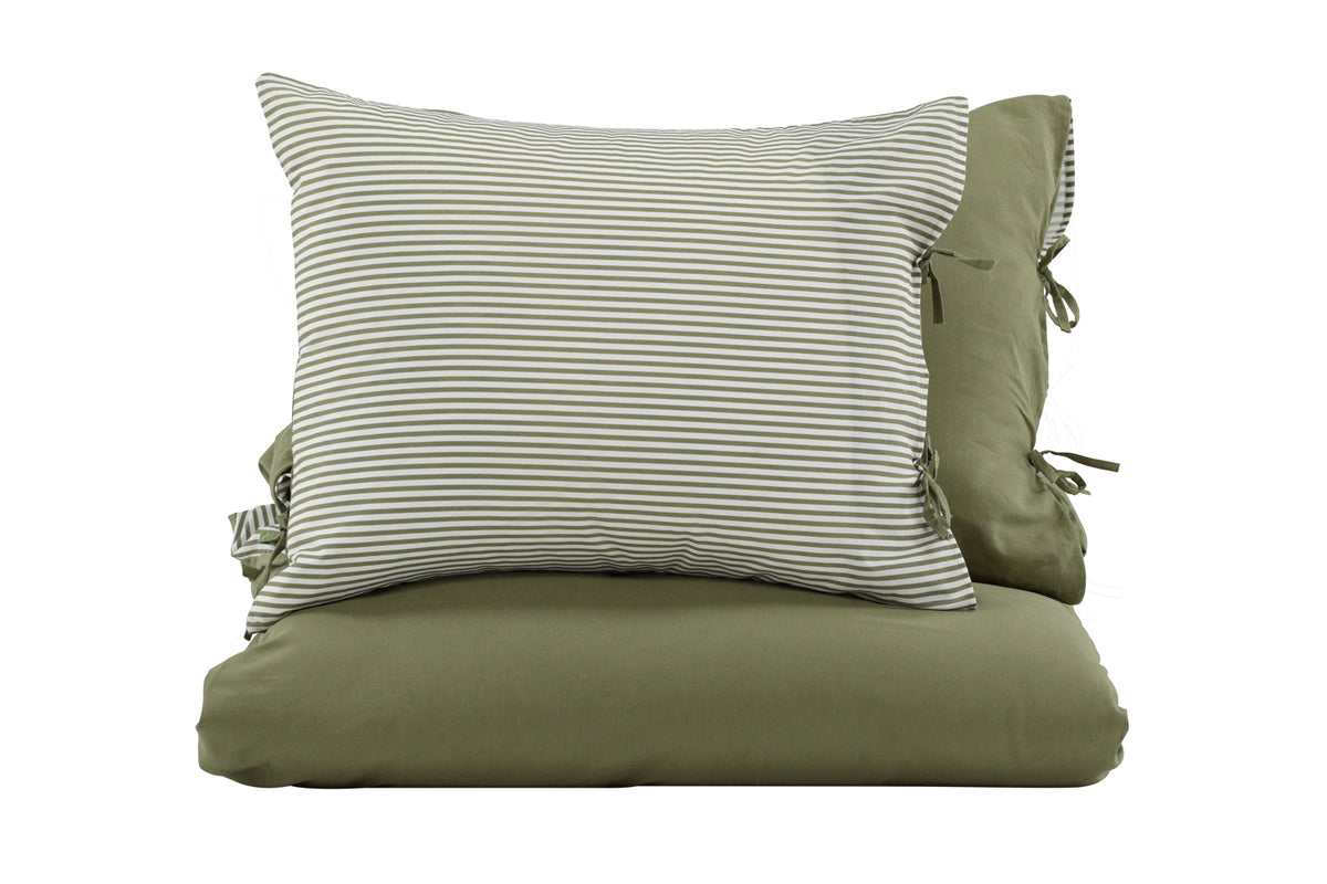 Jenna Bed Set 220 x 240 Moss Green