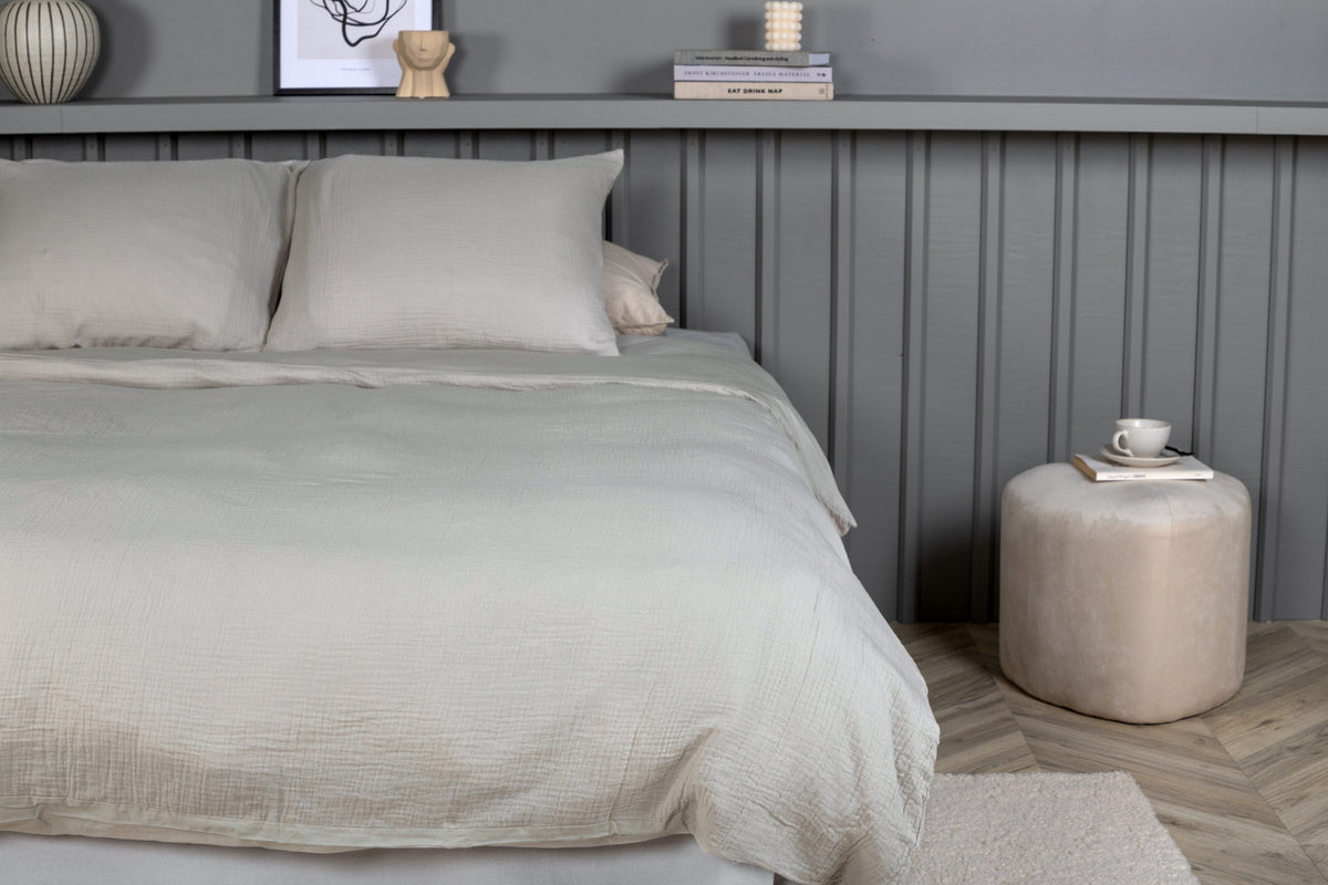 Mila Bed Set 220 x 240 Light Grey