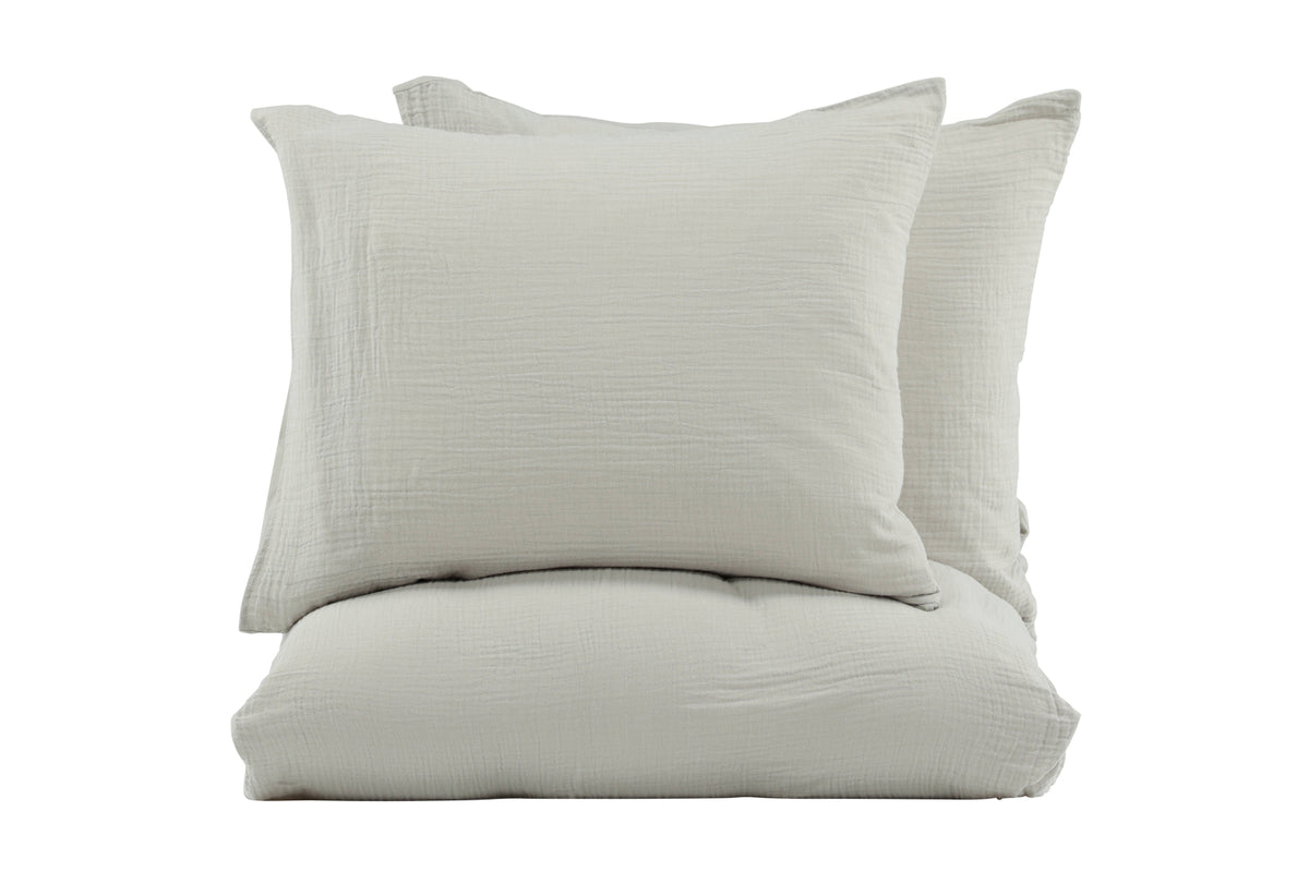 Mila Bed Set 220 x 240 Light Grey