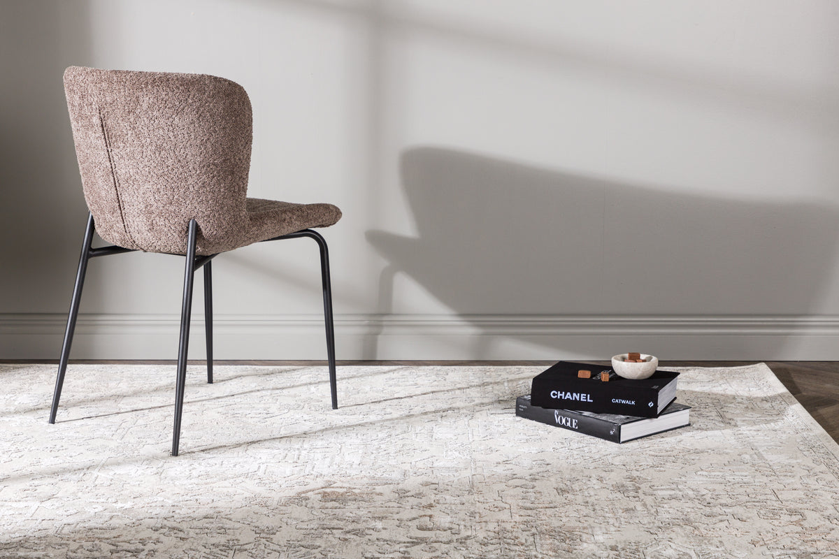 Cleo Rectangular Carpet 230 x 160 Silver