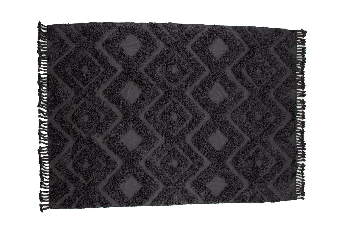 Hilma Rectangular Carpet 350 x 250 Dark Grey