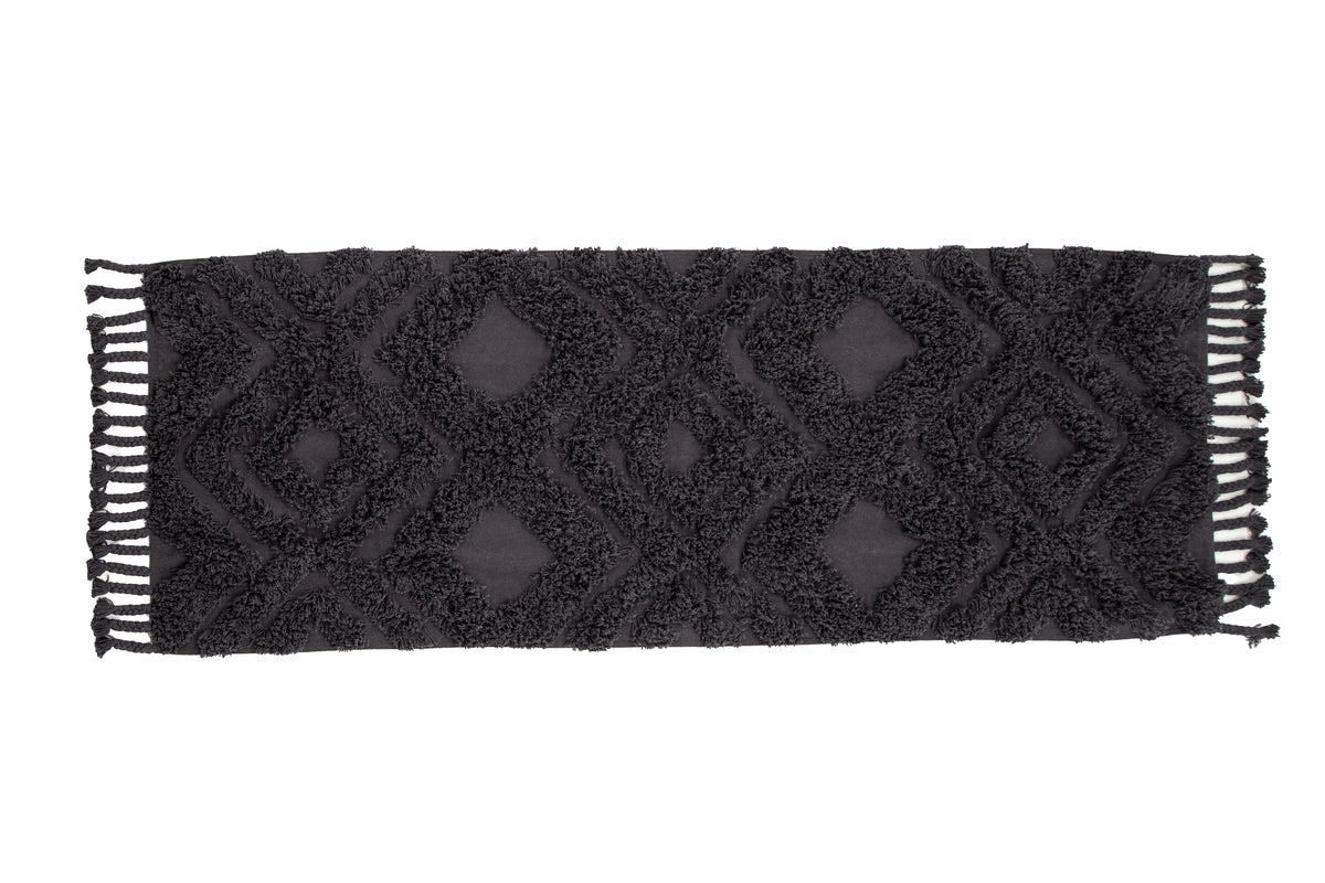 Hilma Rectangular Carpet 200 x 70 Dark Grey