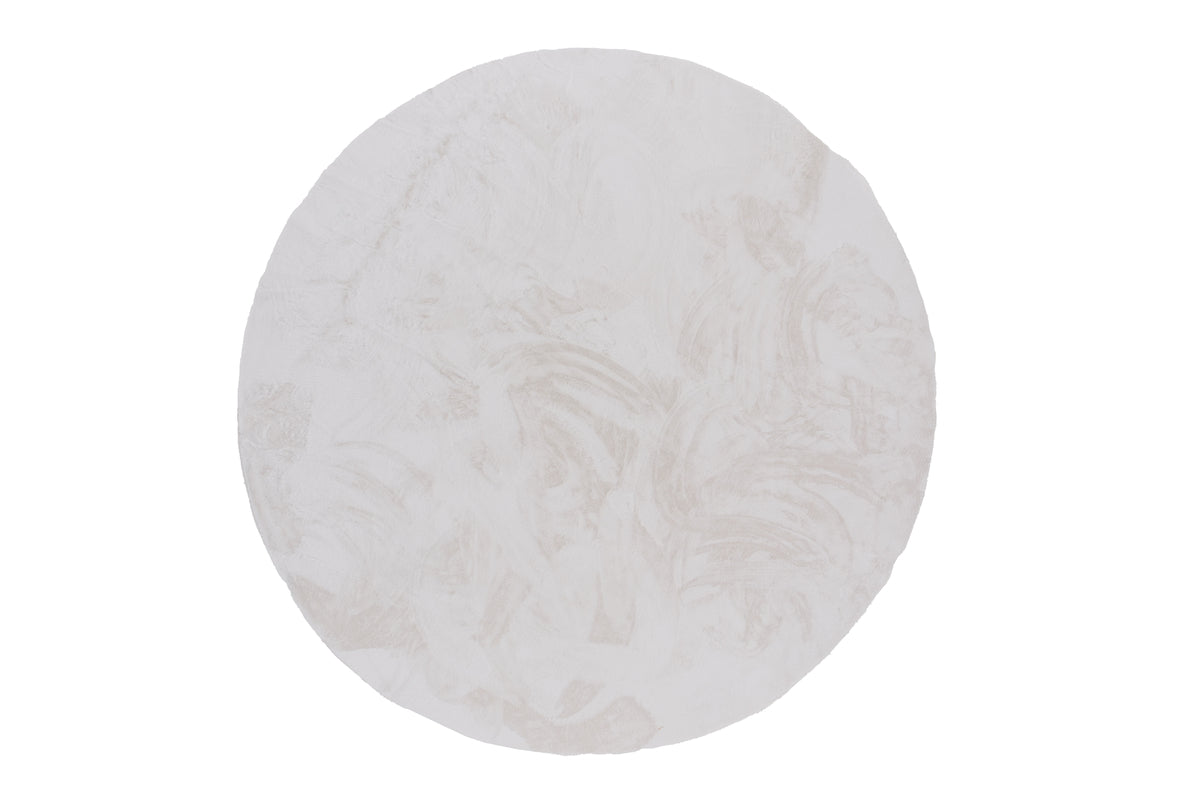 Nina Round Carpet ⌀200 White
