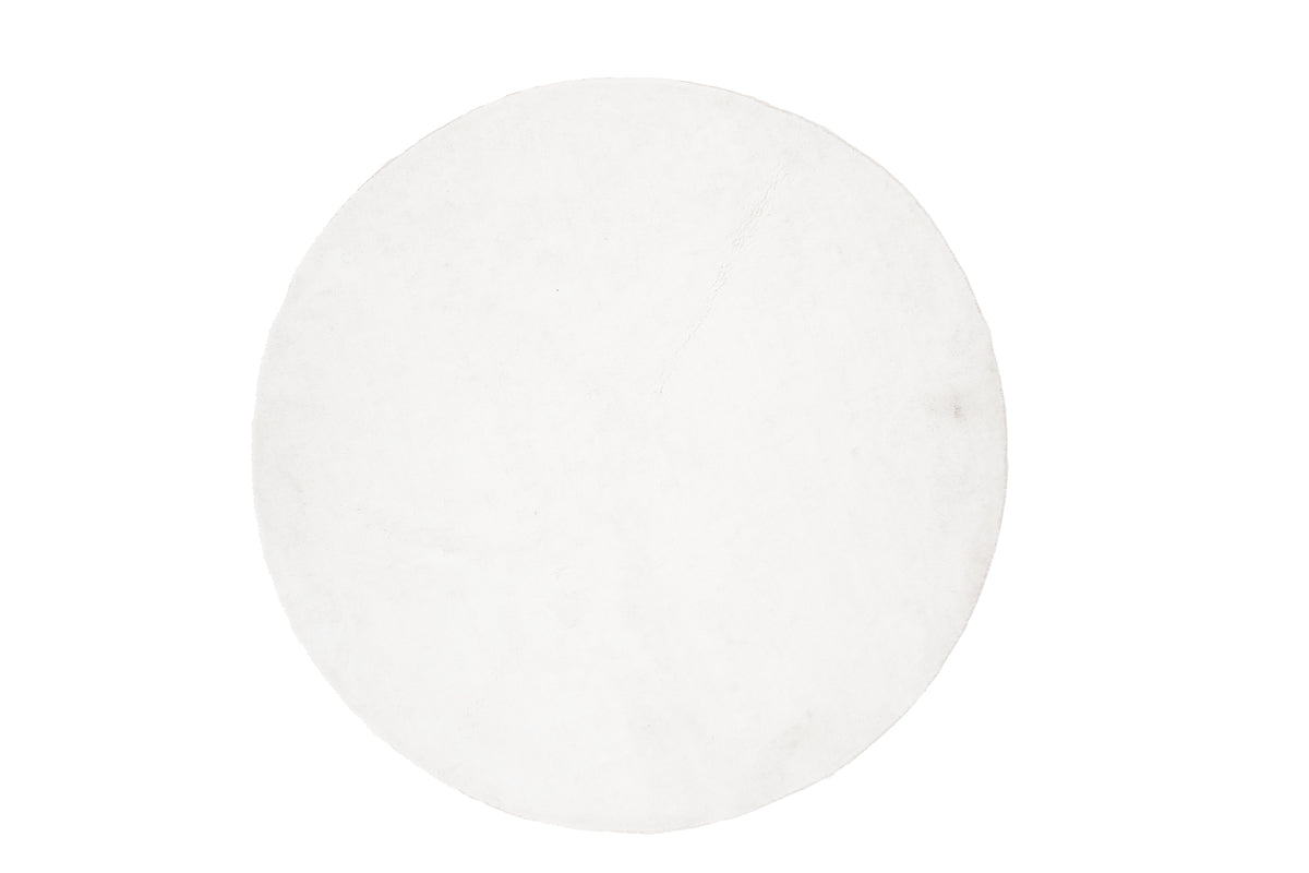 Undra Round Carpet ⌀200 White