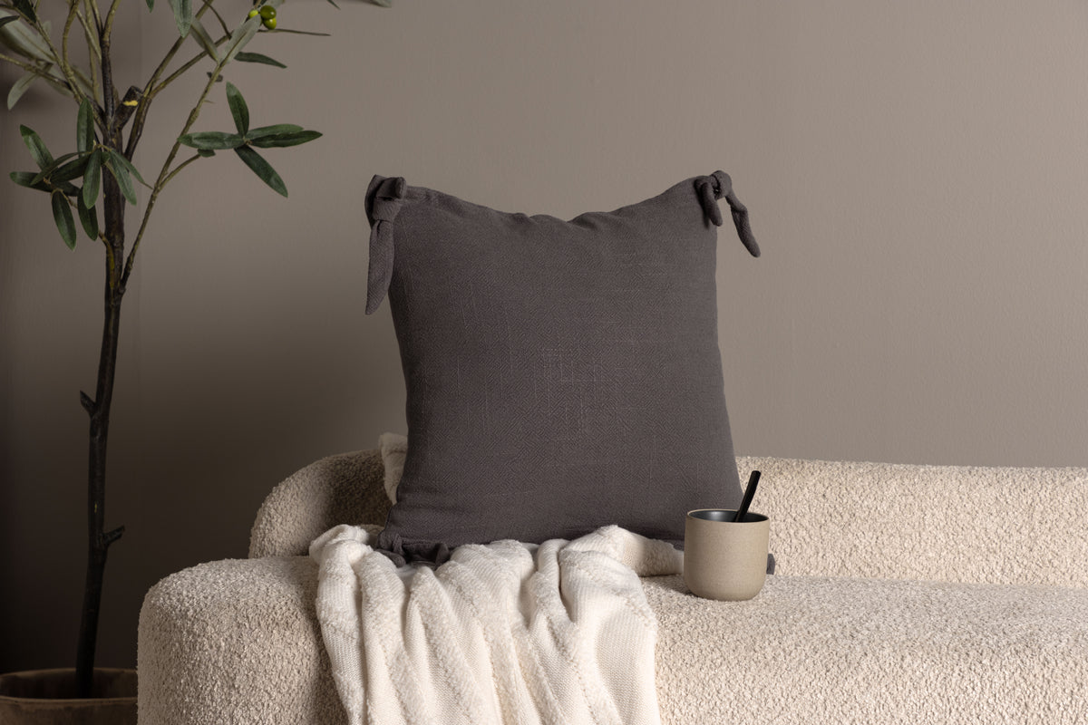 Nora Cushion Cover 40 x 40 Dark Grey
