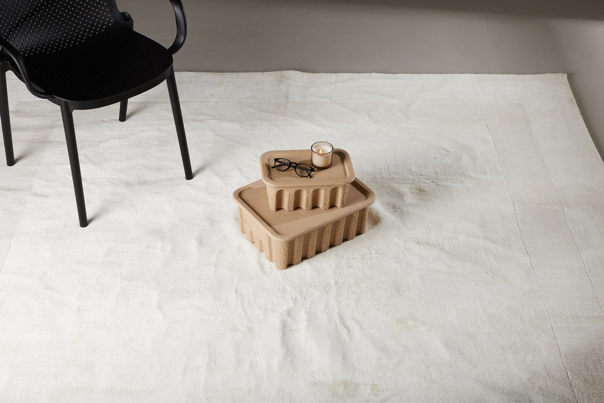 Boston Rectangular Carpet 240 x 240 White