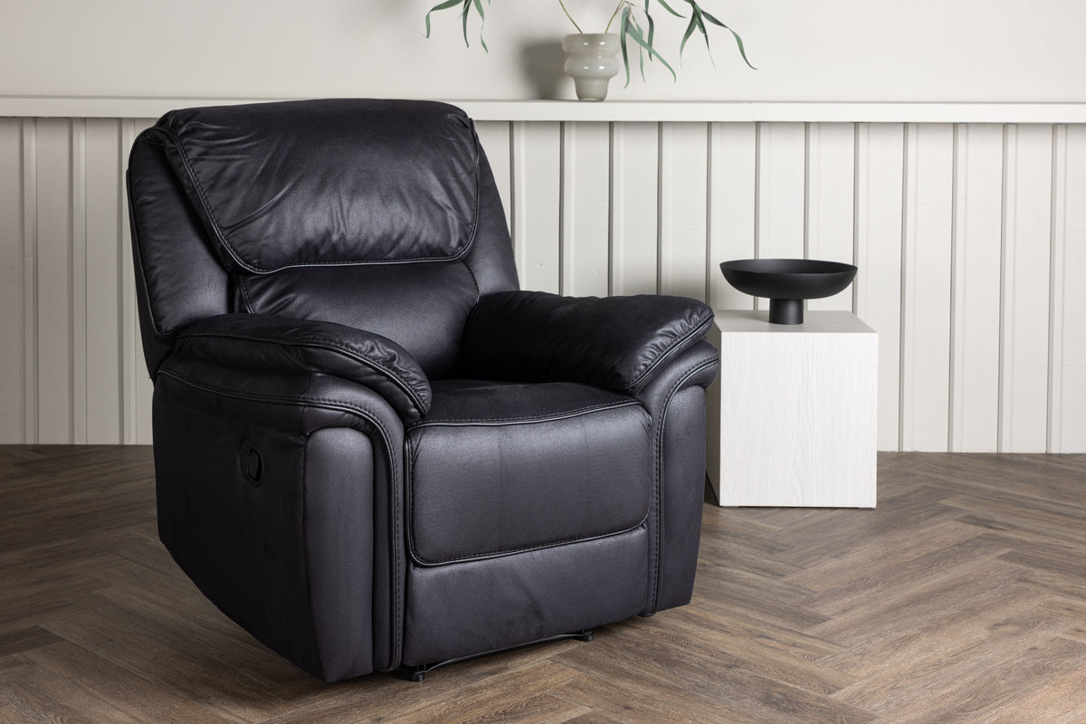 Saranda Recliner Armchair Black