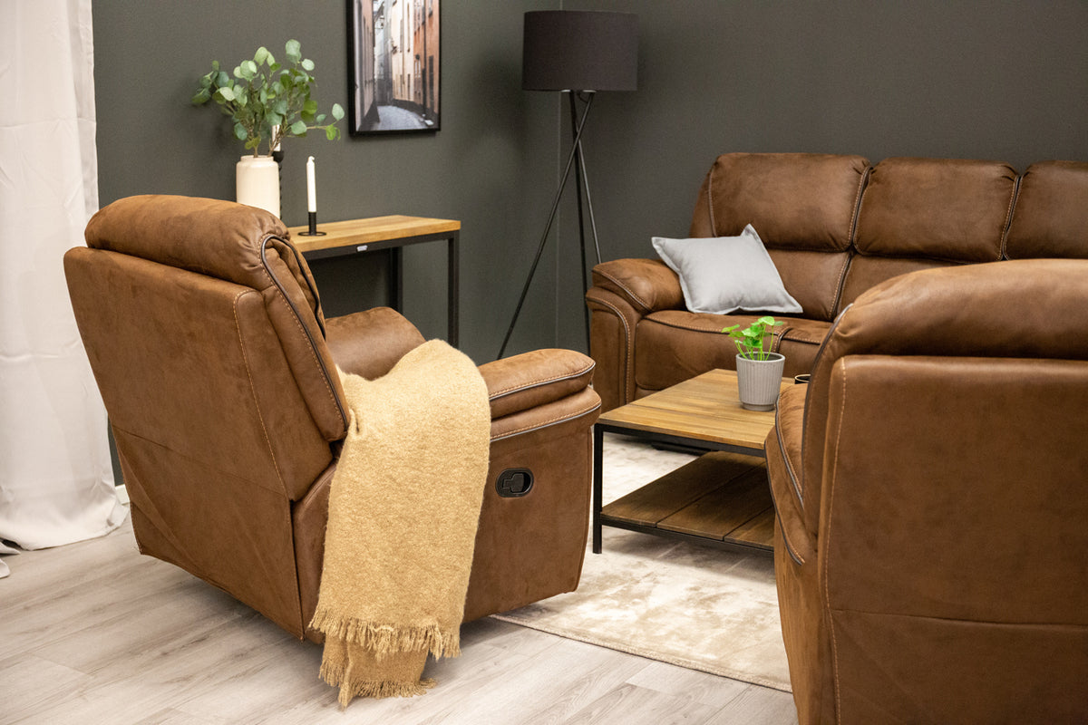 Saranda Recliner Armchair Brown