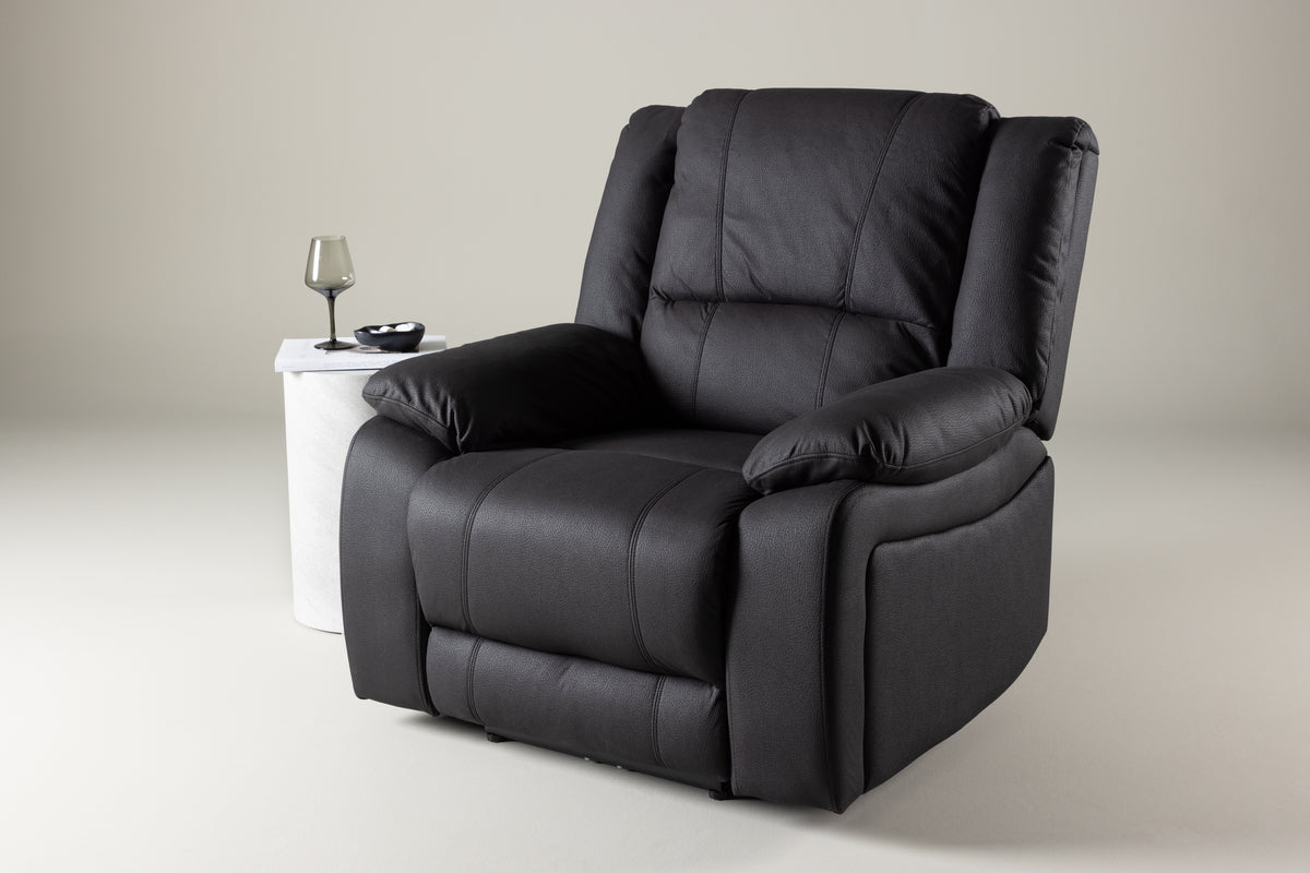 Singapore Recliner Armchair Black