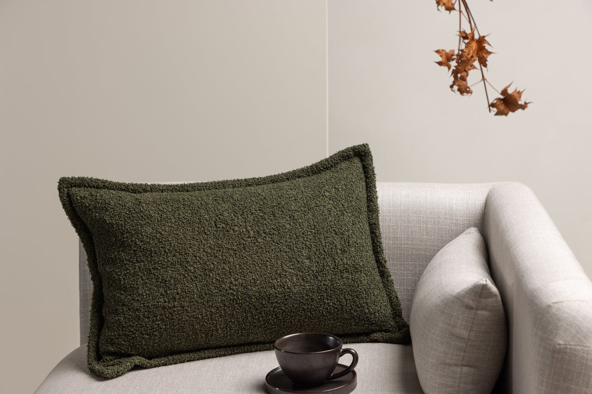 Tuva Cushion Cover 40 x 60 Dark Green