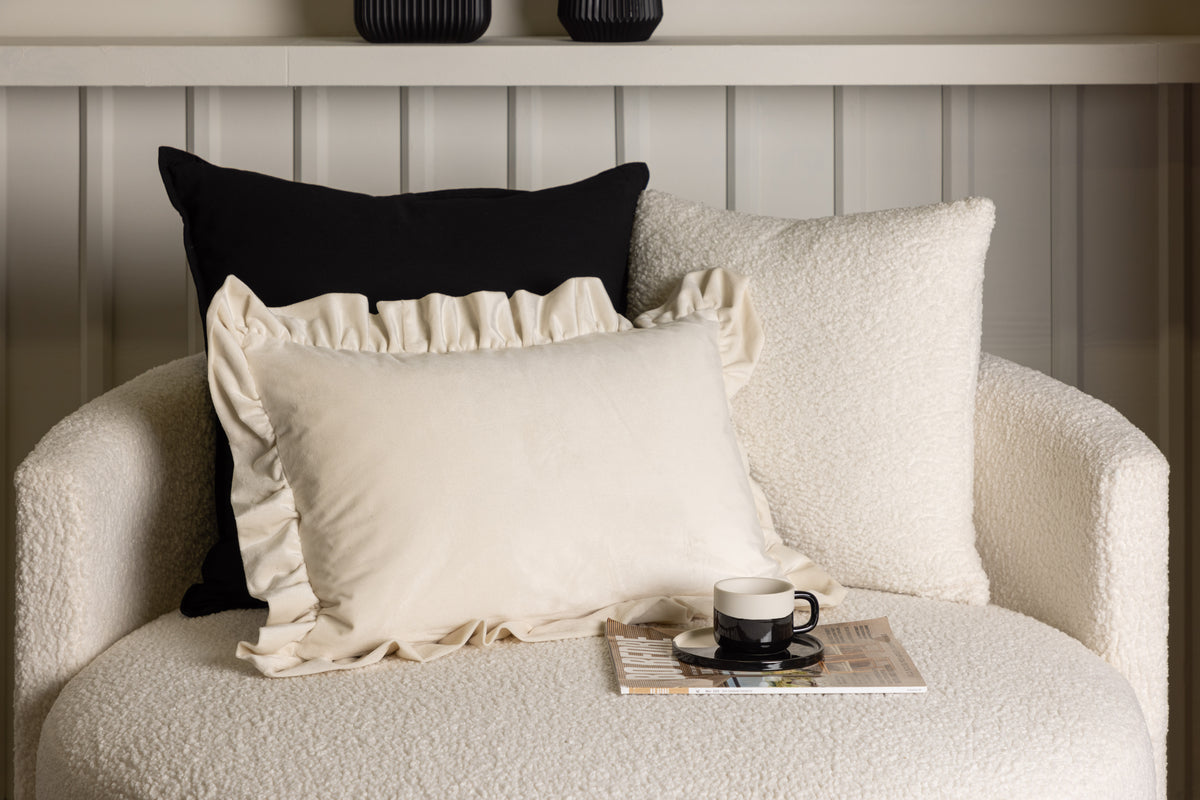 Hailey Cushion Cover 40 x 60 White