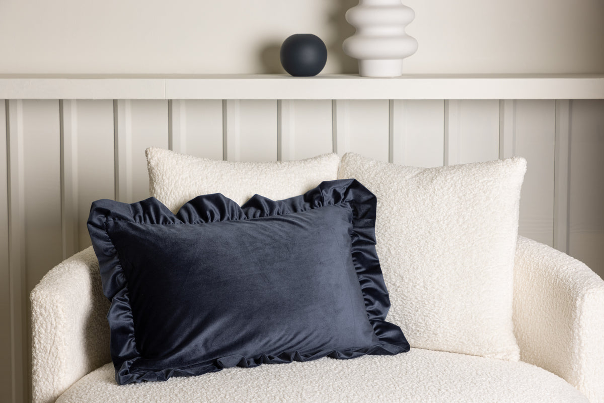Hailey Cushion Cover 40 x 60 Dark Blue