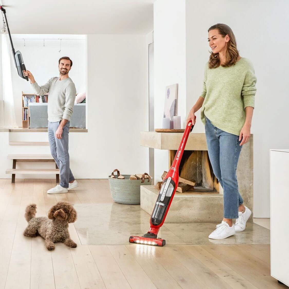 Sarja 4, johdoton pölynimuri, Flexxo Gen2 28Vmax ProAnimal, punainen