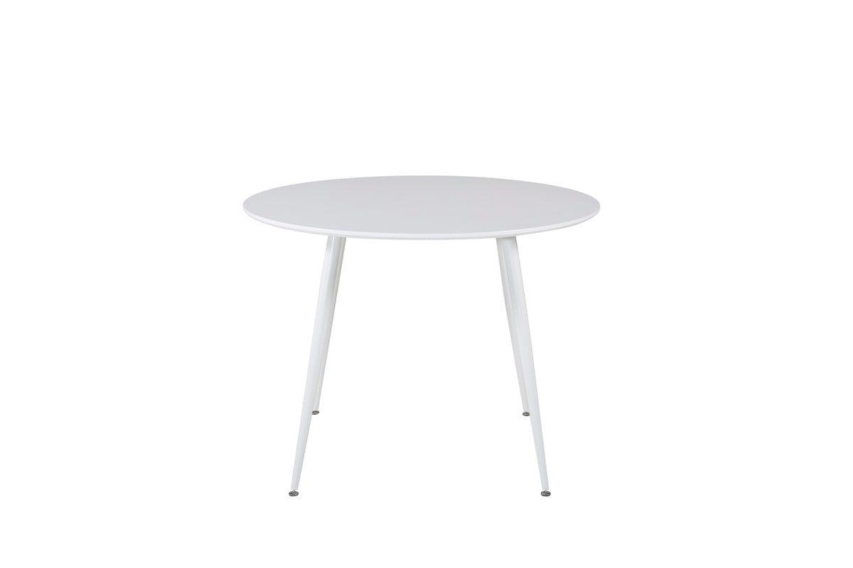 Plaza Round Dining Table ⌀100 White