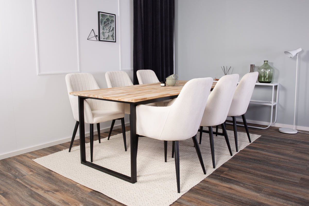 Cirebon Rectangular Dining Table 75 x 200 x 90 Nature