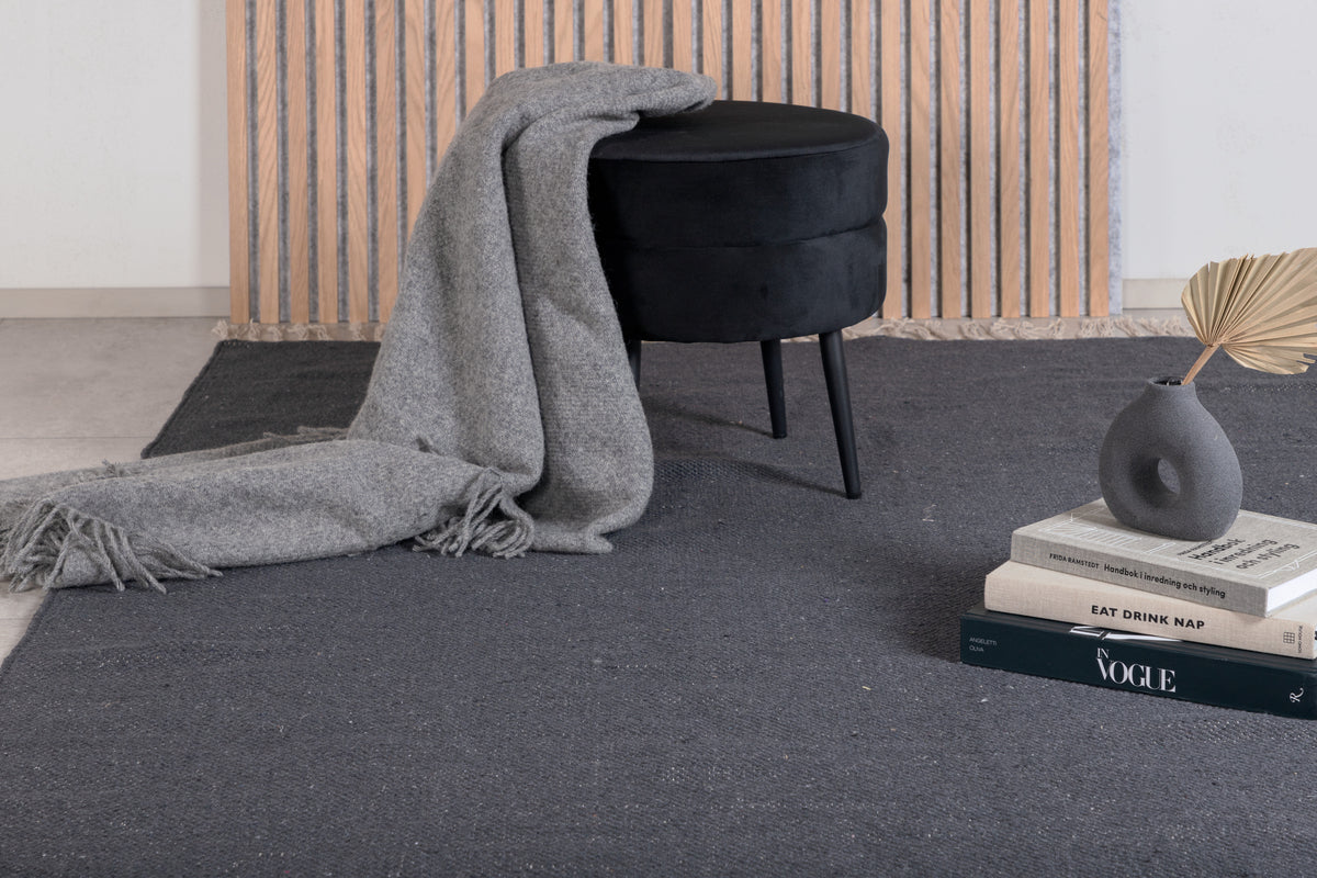 Panipat Rectangular Carpet 240 x 170 Dark Grey