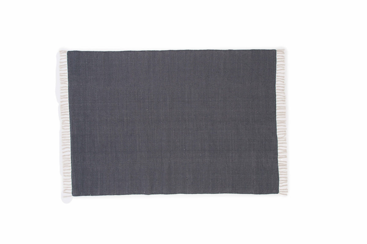 Panipat Rectangular Carpet 240 x 170 Dark Grey