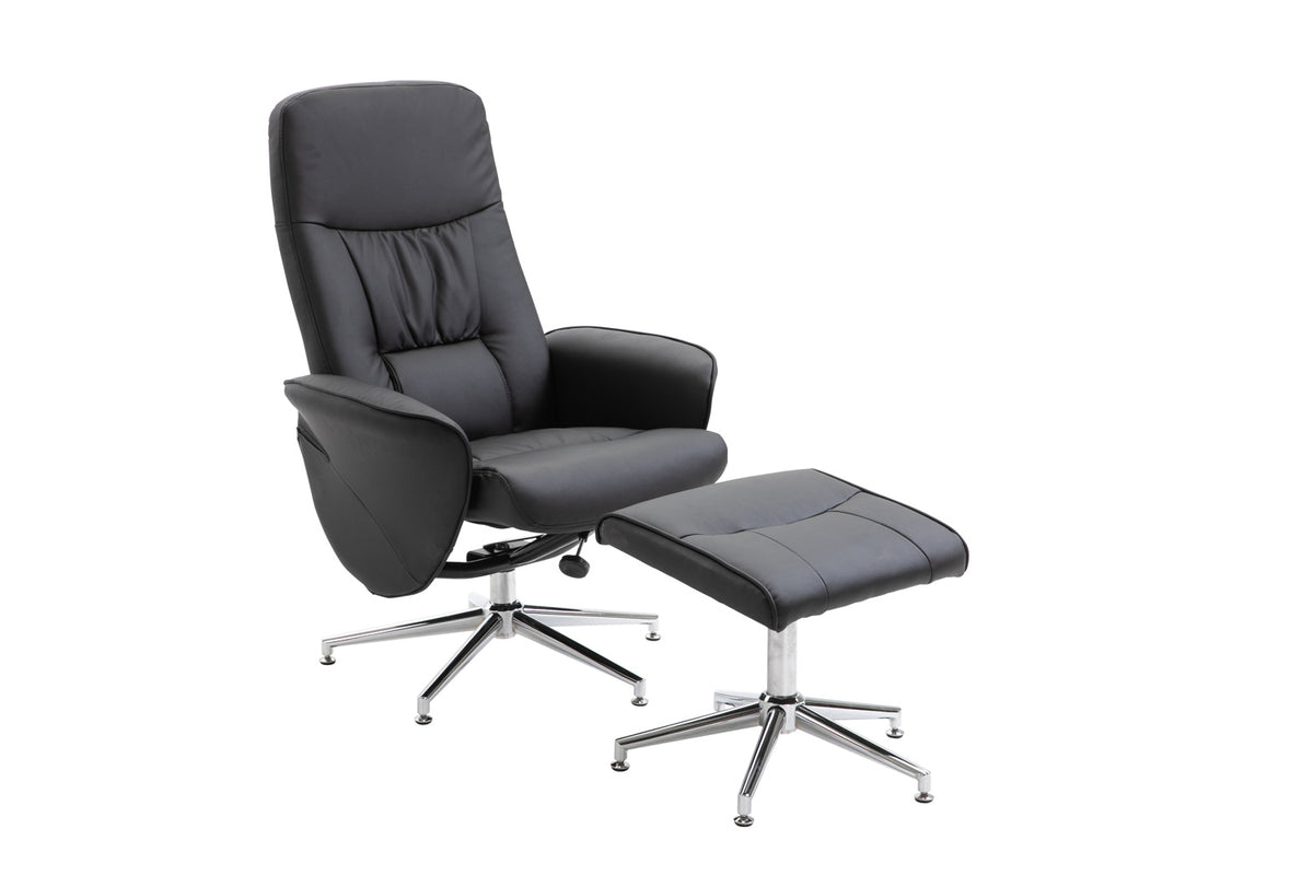 Rolf Recliner Armchair Black
