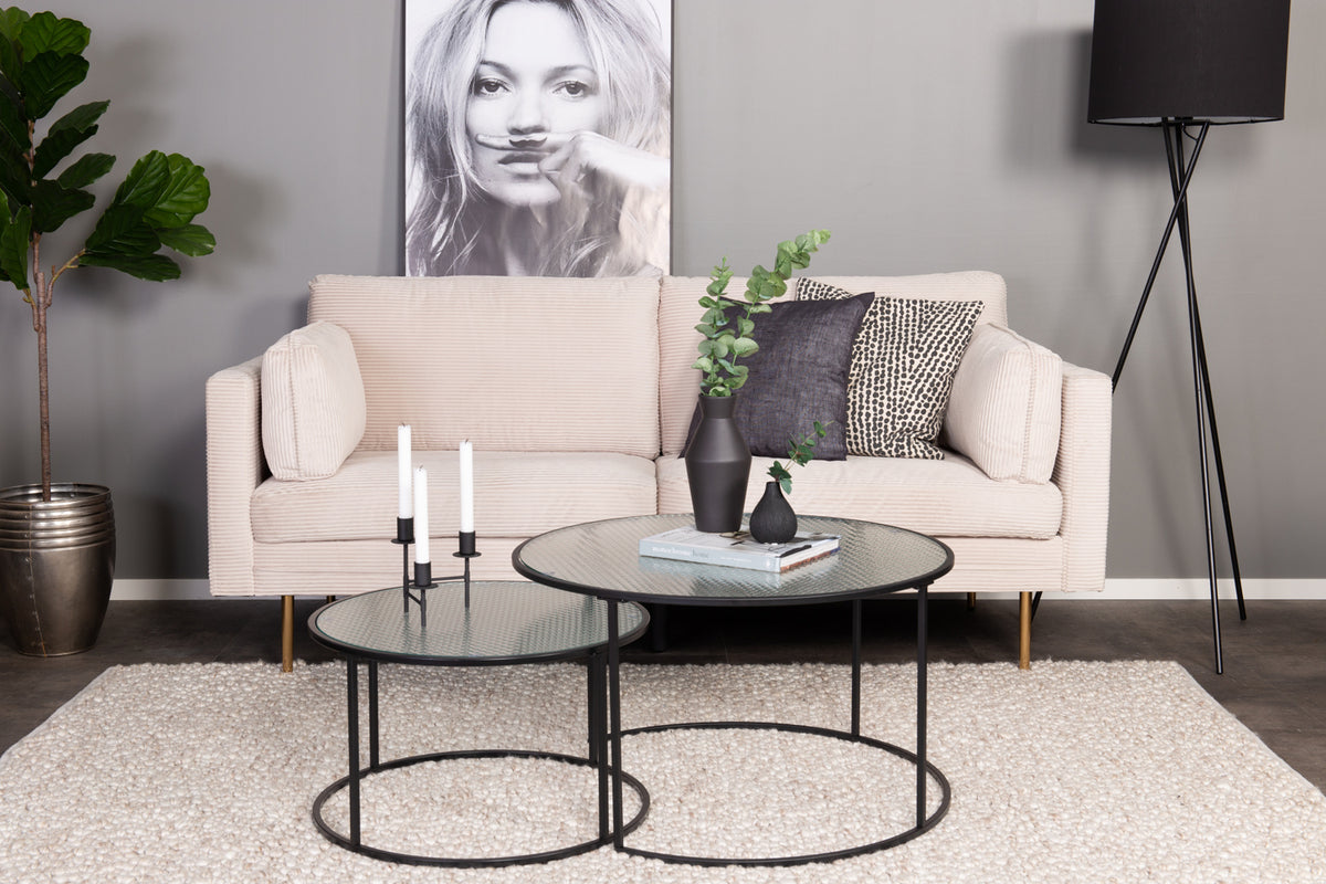 Twin Sofa Table ø79,5 Black