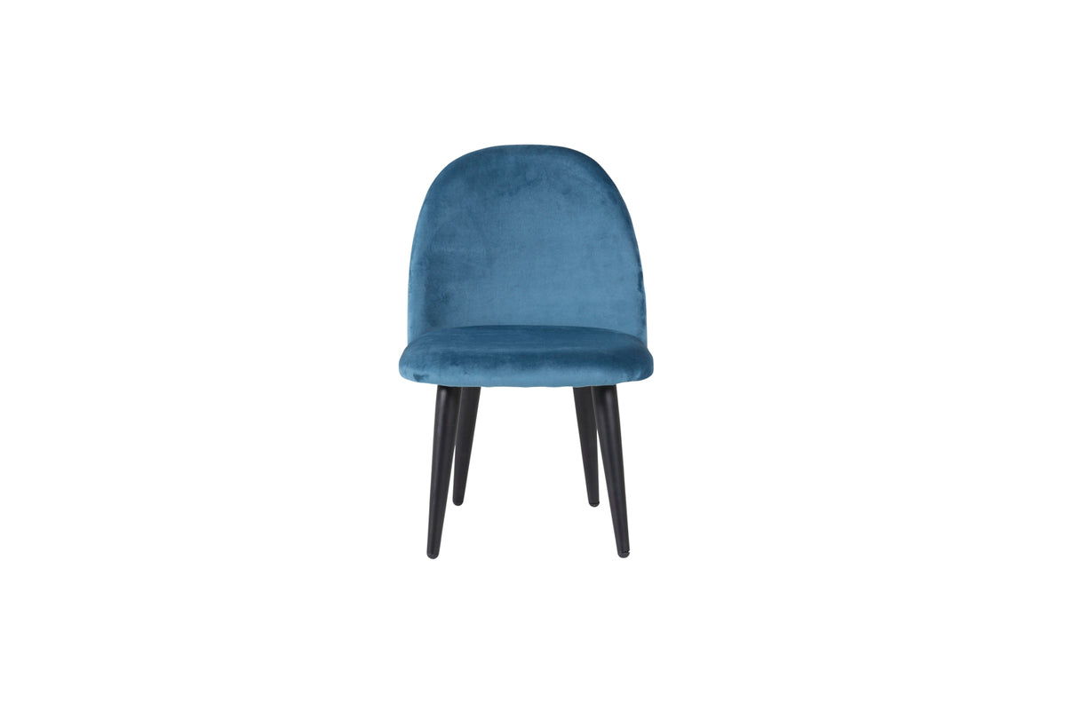Velvet Kids Chair Blue