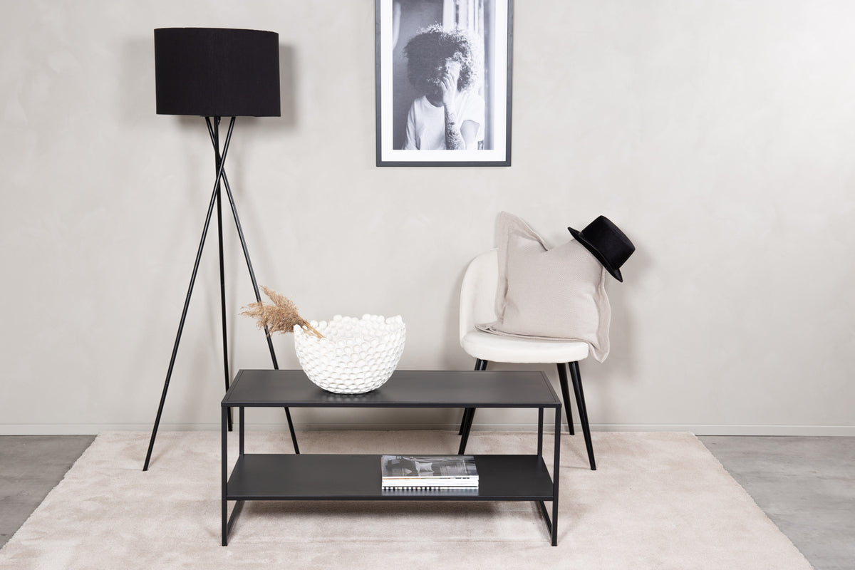 Steel Sofa Table 102 x 43 Black