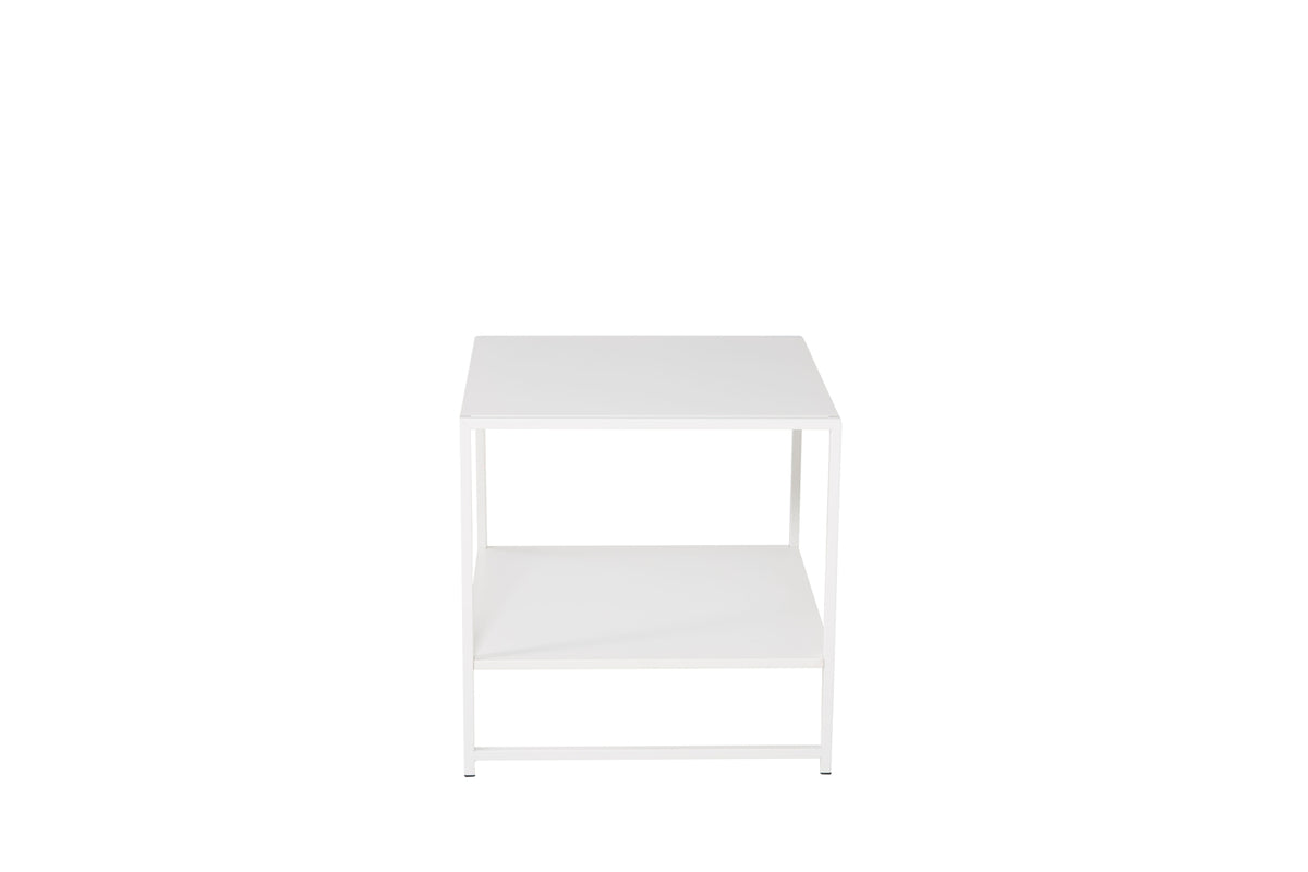Steel Side Table 50 x 50 White
